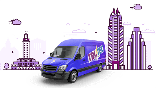 TruTec mainstage image and branding